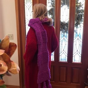 DESIGNER WRAP OR SHAWL BY SONIA RYKIEL VTG WOOL BLEND MADE IN FRANCE 125” X  20”